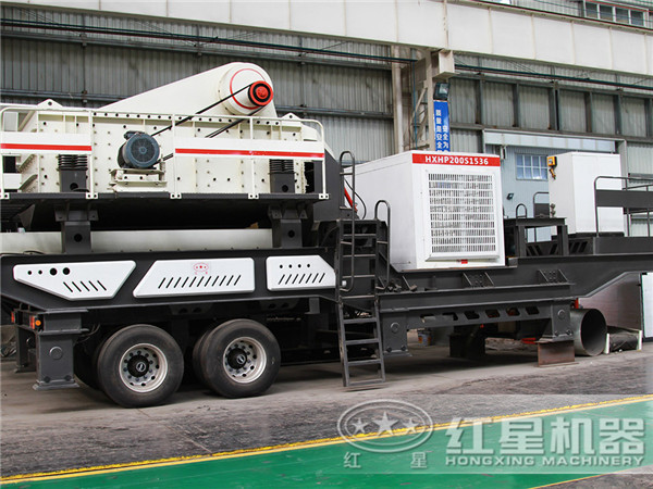 红星机器混凝土移动破碎机 红星机器混凝土移动破碎机