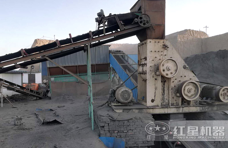 原煤破碎机_双级破碎机处理原煤现场 原煤破碎机_双级破碎机破碎原煤现场